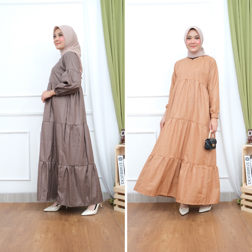 FUJI GAMIS DRESS KATUN SUSUN