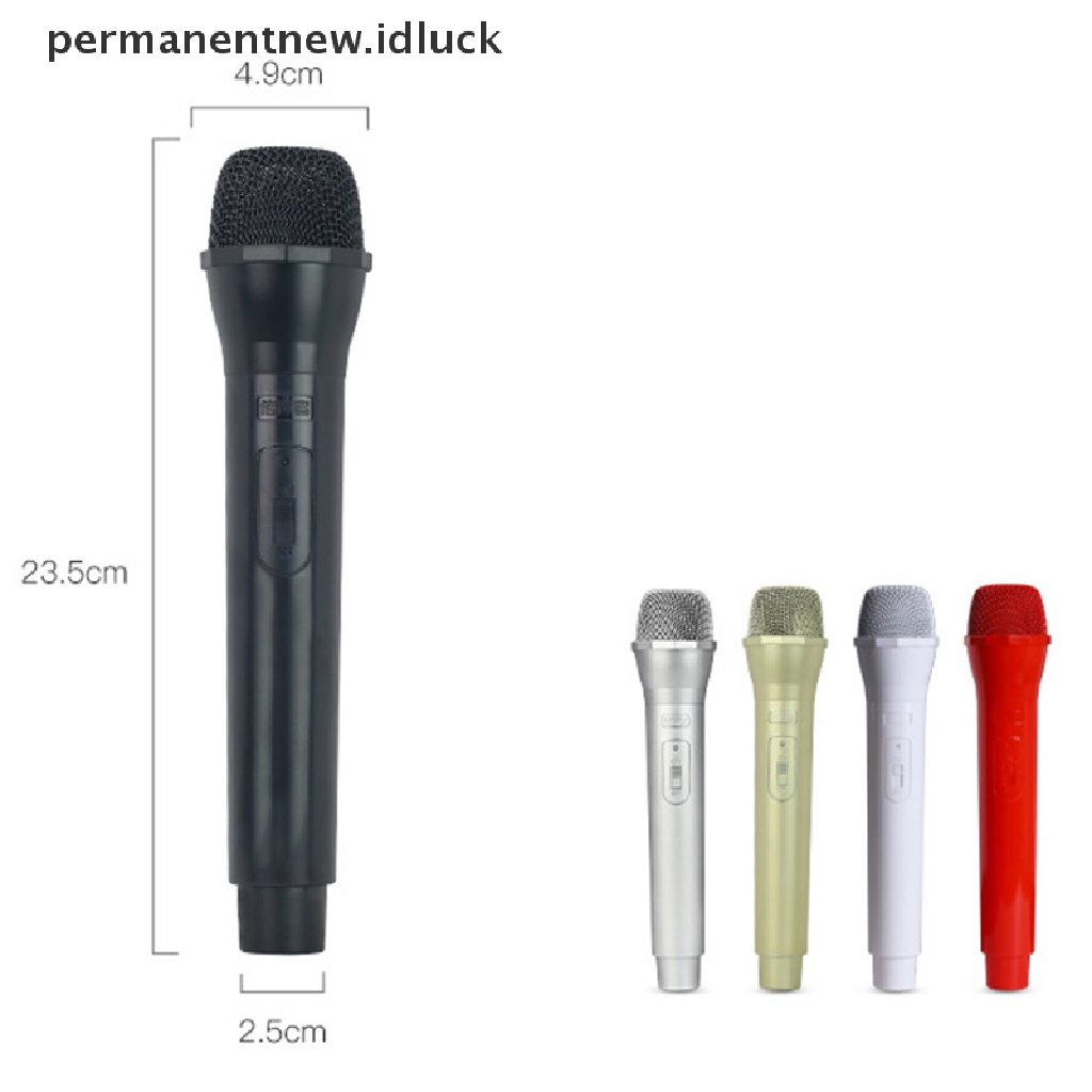 Luckypermanent Mainan Microphone Imitasi Untuk Properti Fotografi Anak
