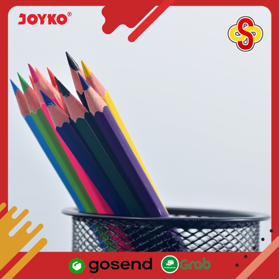 Pensil Warna Joyko Superior Quality Hexagonal Grip CP-101 - 24 Warna