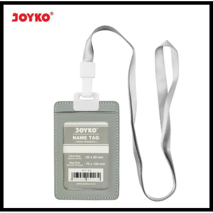 

Name Tag - Tempat Id Card Potrait Kulit Joyko Nt-69 - Grey