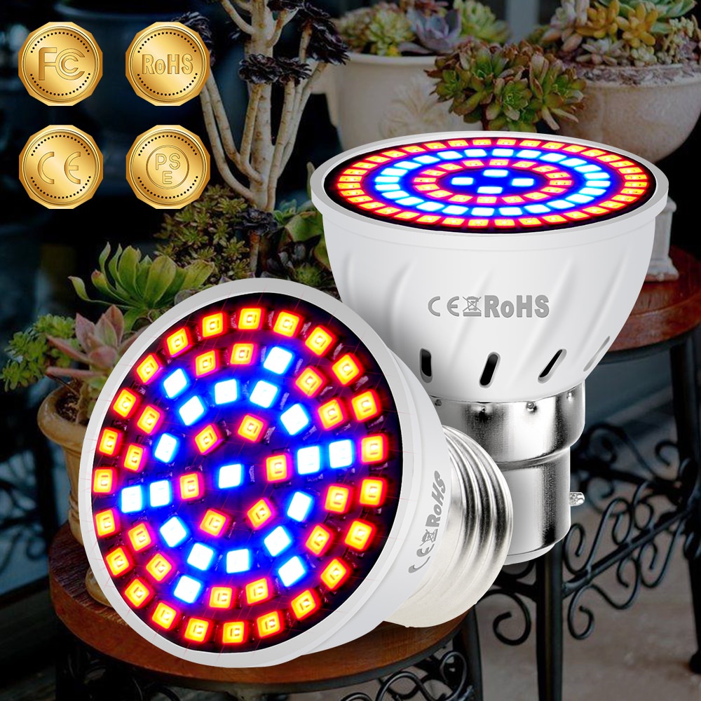 LED Hydroponic Growth Light Grow Bulb Full Spectrum 220V UV Lamp Plant Flower Seedling Hydroponic Tent Bulb For Indoor