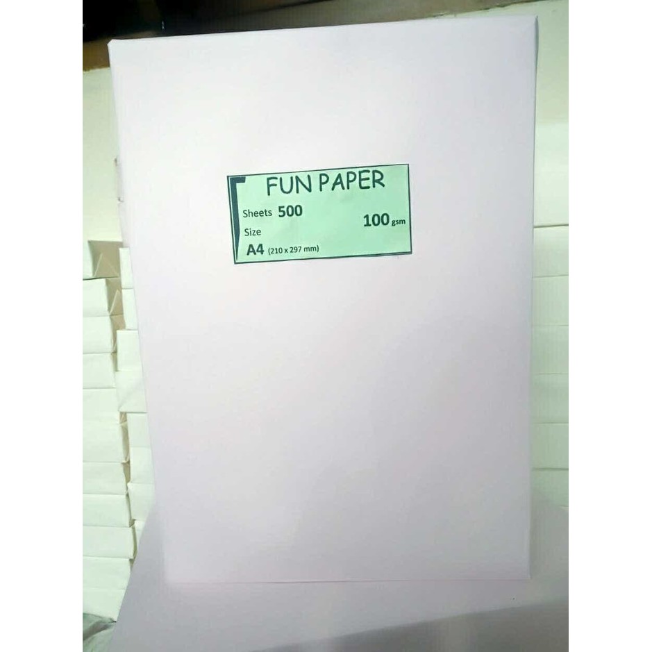 

Kertas Hvs A4 100 gr Fun Paper (Putih)