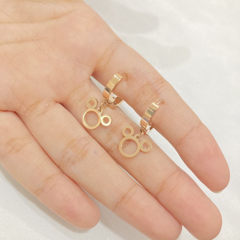 Anting Wanita Bahan Titanium Steel Anti Karat-8