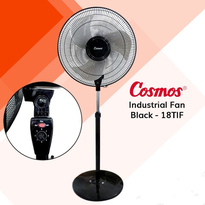 Cosmos 18-TIF Kipas Angin Berdiri Stand Fan Tornado Besi 18&quot;