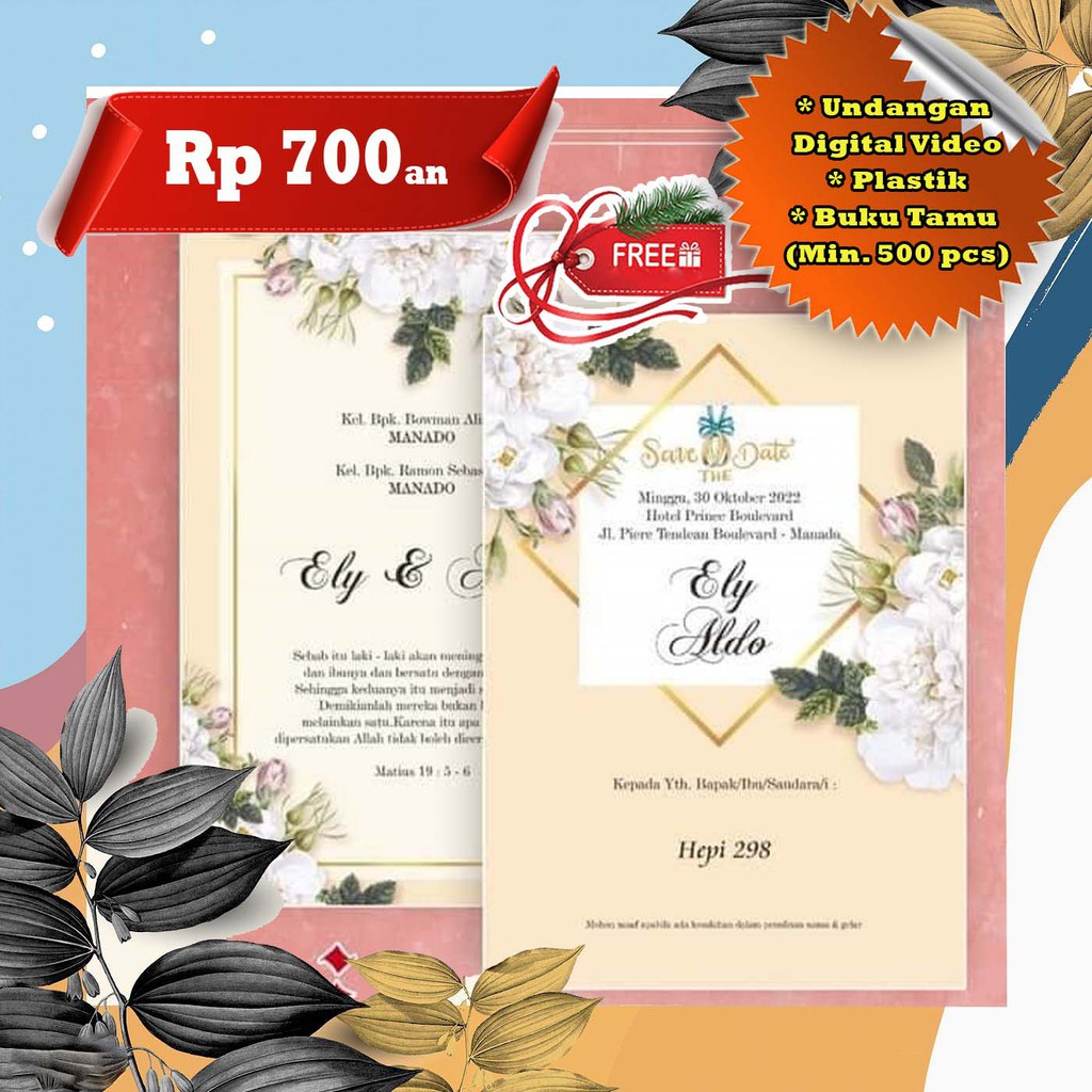 Undangan Simple Murah Elegan Keren Free Undangan Digital Video