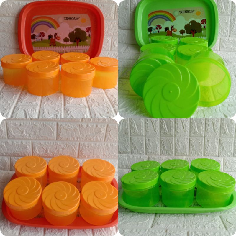 Tempat Kue Lebaran/set nampan(7 pcs)/Tempat kue Lebaran Cantik