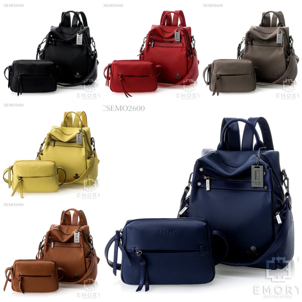 EMORY VALERYA CSEMO2600 SET 2IN1 TAS RANSEL WANITA IMPORT BATAM