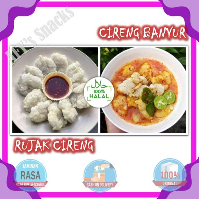 

Cireng Rujak Crispy Pedas Instan Original, Rujak Cireng pedas