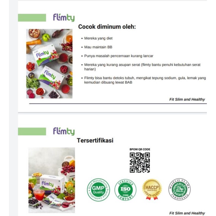 Flimty Fiber 5 Sachet Cobain Dulu! Detox Pelangsing