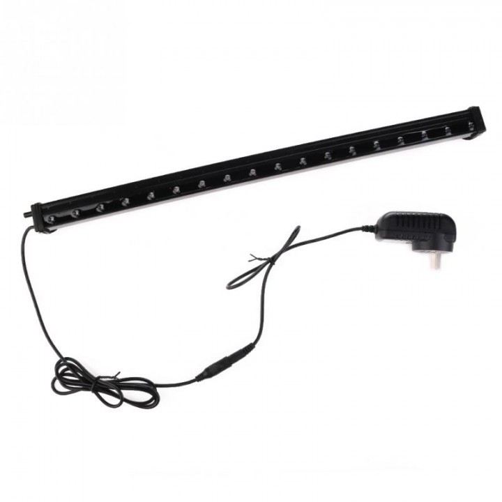 LED Aquarium Submersible Air Bubble Remote Control 47 cm AC 100-240V