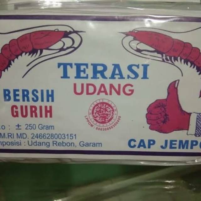 

Terasi udang cap jempol khas cirebon