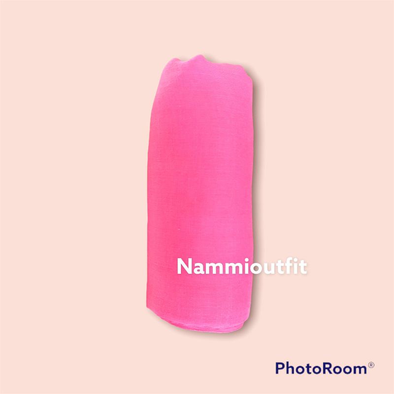 Hijab Segi Empat Paris Premium Free Gift-Pink fanta