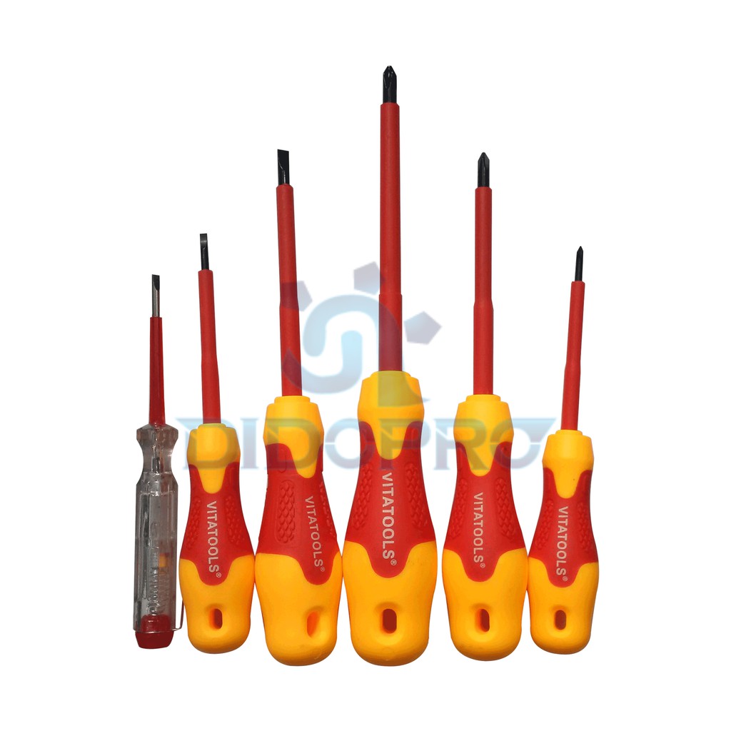 Obeng Listrik / Obeng Elektrik / Electric Screwdriver Set 6pcs Vitatools