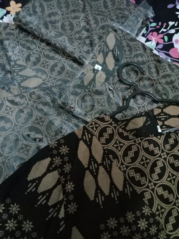 Batik Wanita Asj Sa Hrb026 Kenongo Kemeja Tosca Pendek