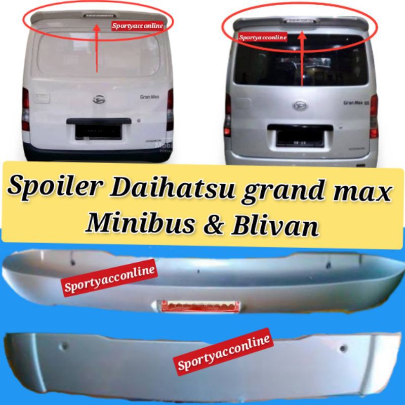 Spoiler daihatsu grand max plus lampu