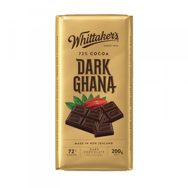 

Whittakers 72% Cocoa Dark Ghana Chocolate - 200 Gr
