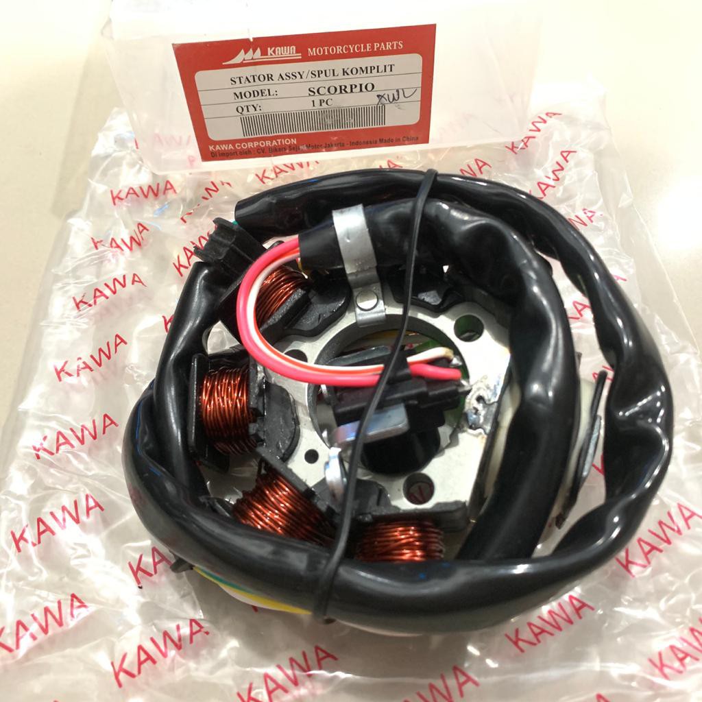 SPUL STATOR GULUNGAN SPUL KOMPLIT PULSER SCORPIO GOOD QUALITY