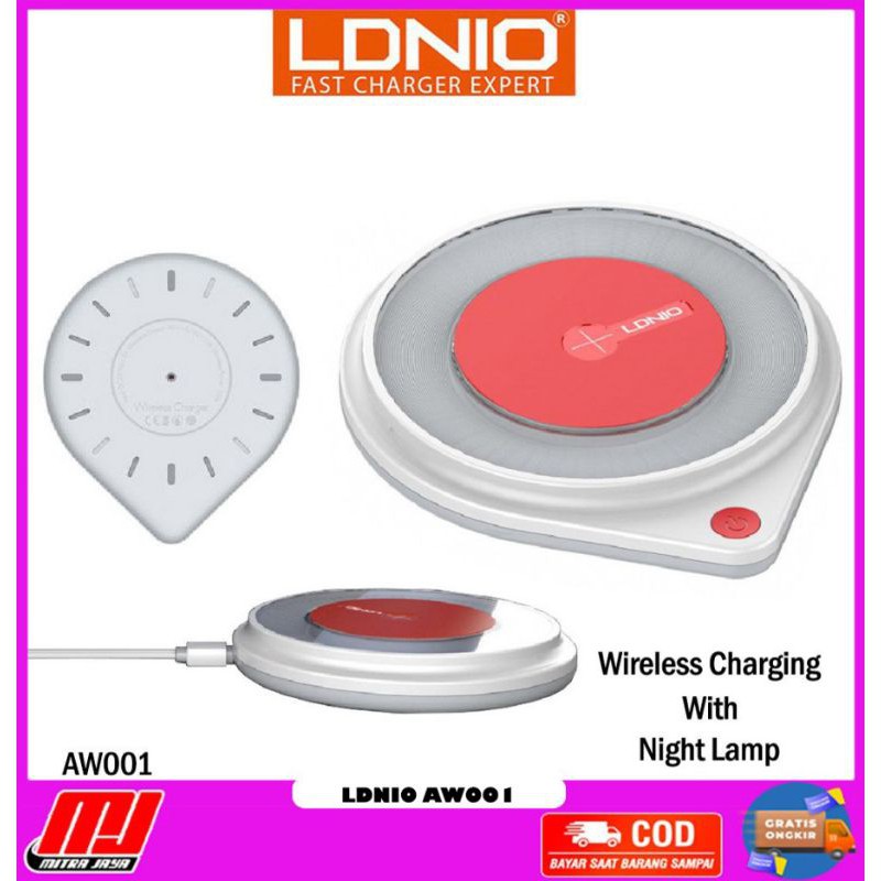 Wirelesss Charger Pad Light Smart Sensor 10W 2A LDNIO AW001