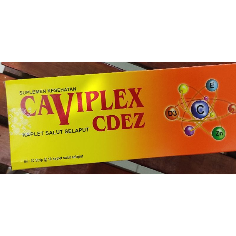 Caviplex Multivitamin / Caviplek CDEZ Isi 100 Kaplet / Zinc / Vitamin A / B Komplek / C / D3 / E