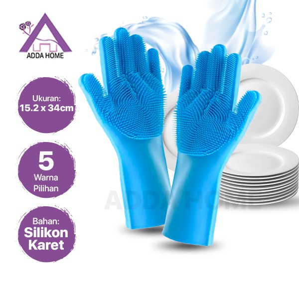 Adda Home - Glove Sarung Tangan Silikon Karet Cuci Piring