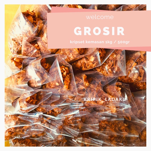 

KRIPSET 1000 gr / 1 kilo rasanya gurih dan renyahh