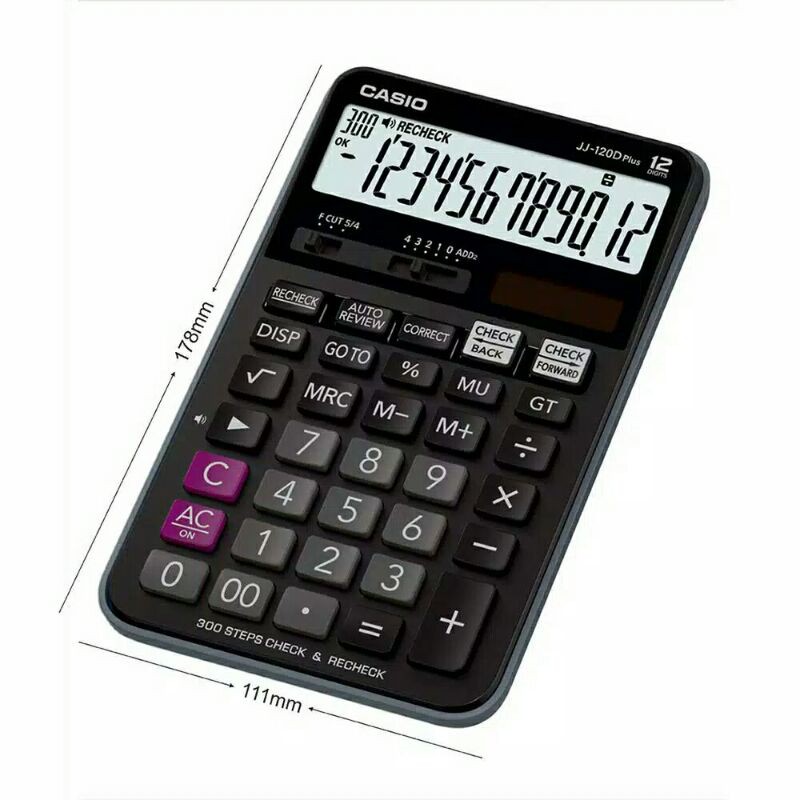 

kalkulator /Calculator Meja /Desktop Casio JJ 120D PLUS #Original # Garansi Resmi High Quality