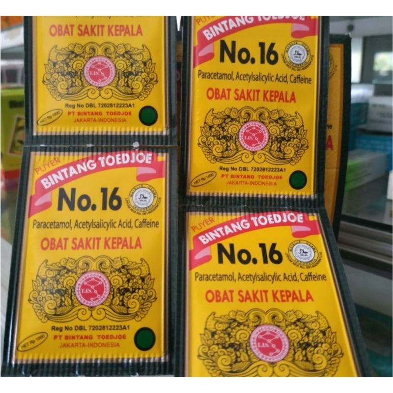 puyer 16 bintang toedjoeh