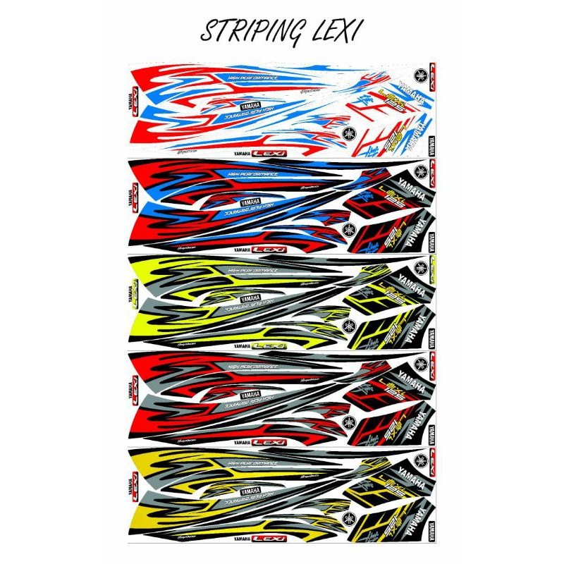 STRIPING STICKER LEXI - STIKER STRIPING MOTOR YAMAHA LEXI
