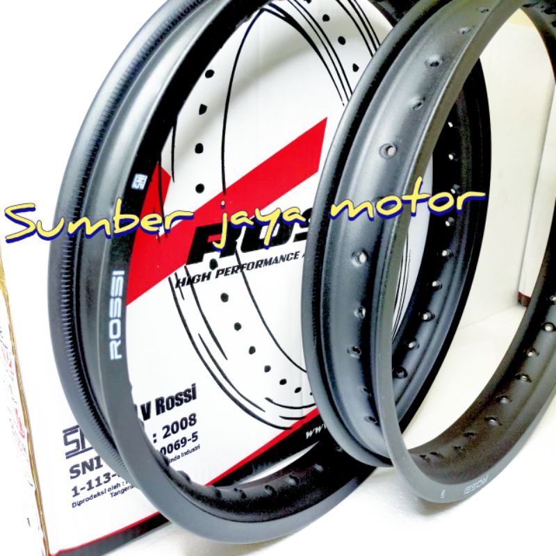 SEPASANG DEPAN BELAKANG VELG ROSSI RING 18 RX KING 160.185