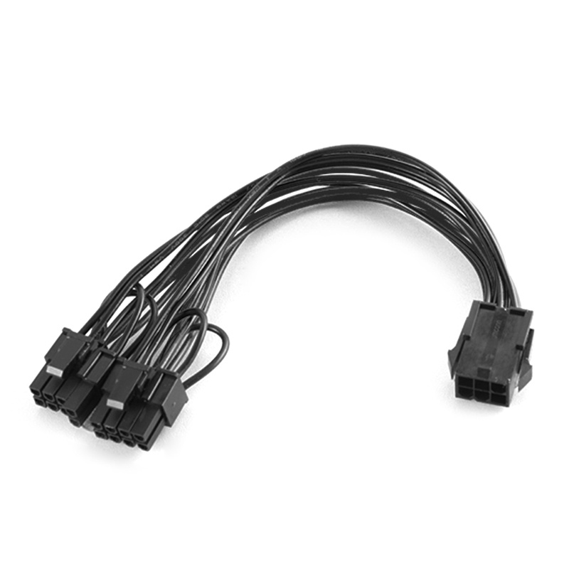 Btsg PCIE 6Pin Female to 8Pin (6+2) Male Graphics Card Power Supply Kabel Adaptor 18cm