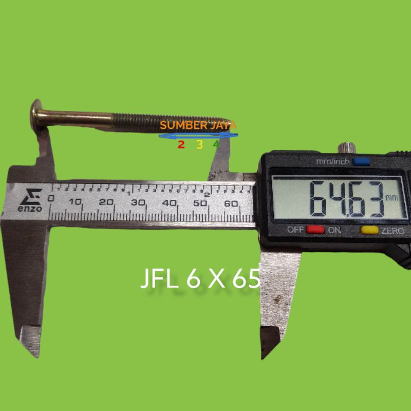 BAUT M6 6 X 65 JFL KUNING TERMURAH