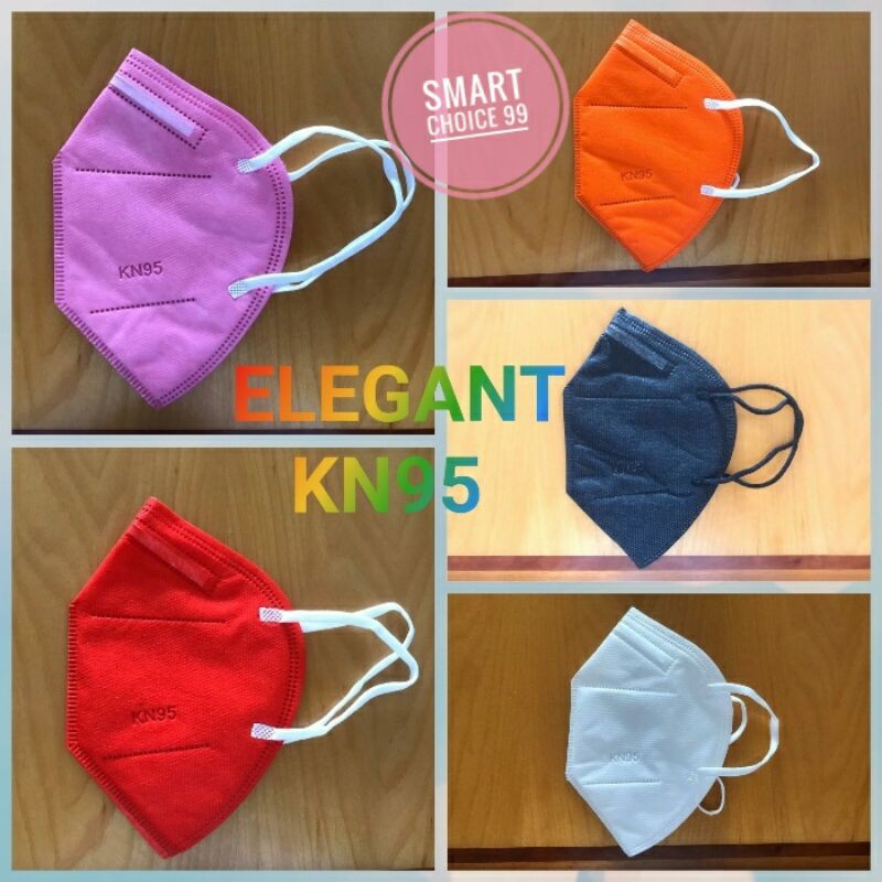 Masker ELEGANT KN95 3 Ply Aneka Warna (Harga Satuan)