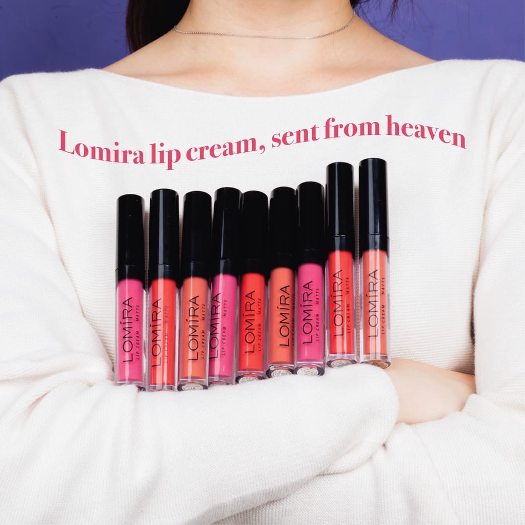 Lipcream Matte Lipstick LOMIRA ✔️BPOM Colour Matte Revolution