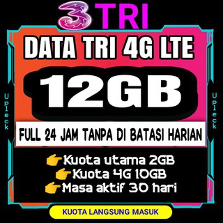 Kuota Data Internet Tri Get More Tembak Inject Paket Murah Shopee Indonesia