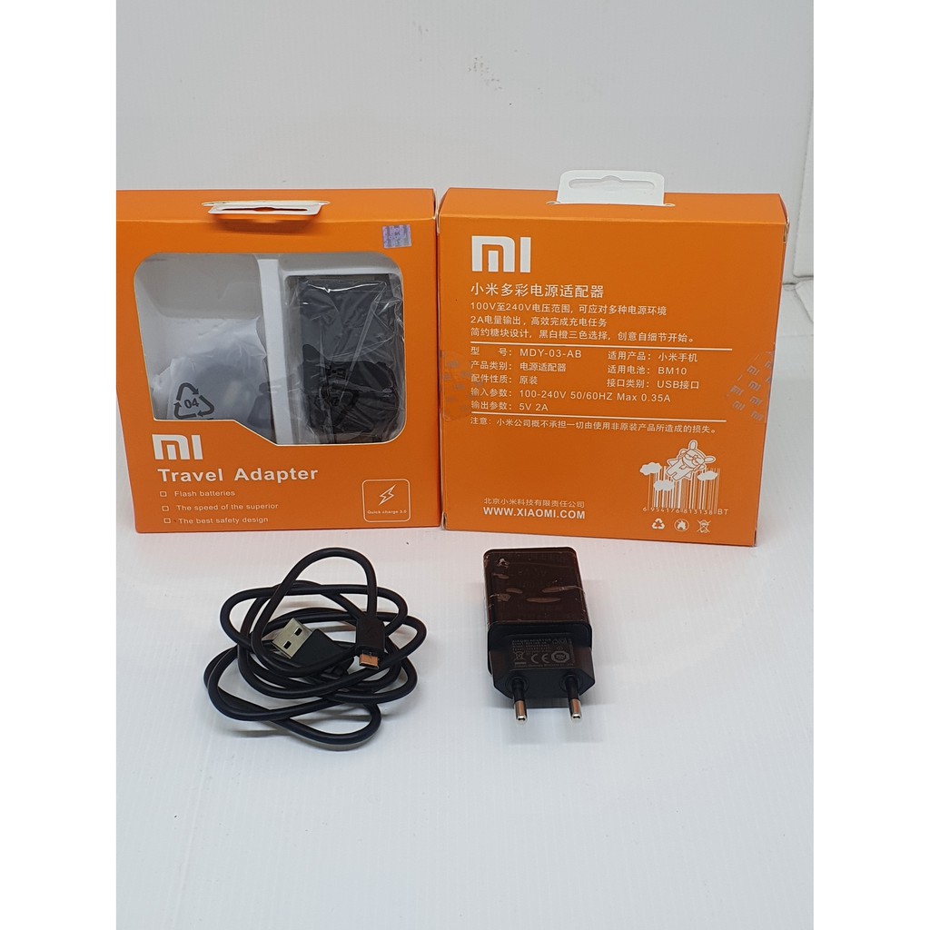 CHARGER XIAOMI ORIGINAL 100% QUALCOMM 3.0 FAST CHARGING USB MICRO V8