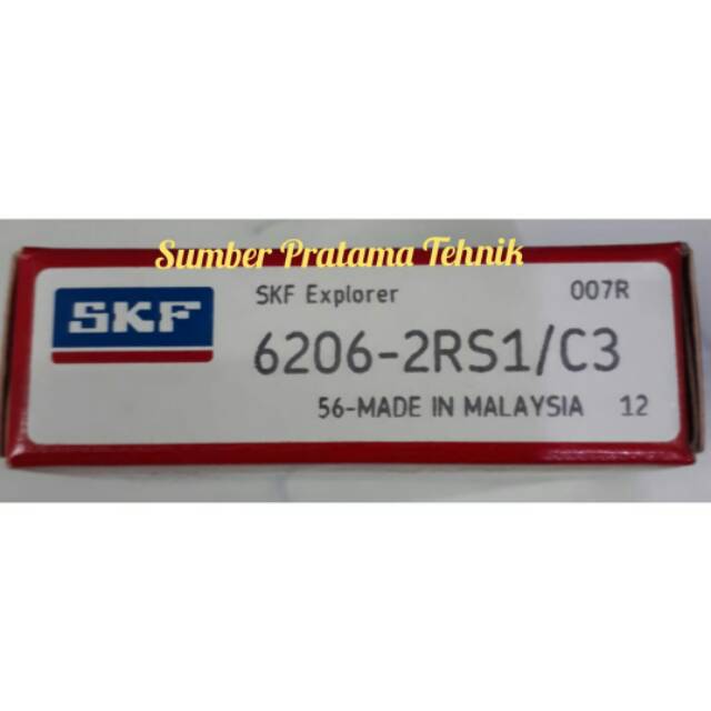 Ball Bearing 6206-2RS1/C3  SKF