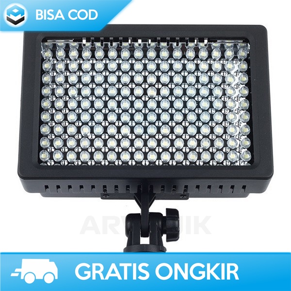 LIGHTNING FOTOGRAFI LIGHTDOW FOR KAMERA DSLR BY TAFFSTUDIO 160 LED ORI