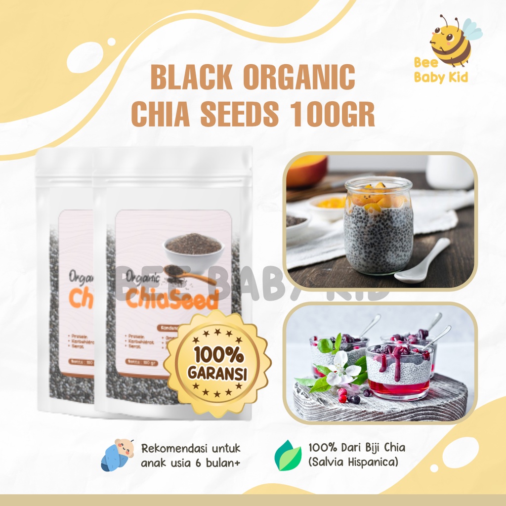 

Black Chia Seed / Chiaseed / Chiaseeds Organic Pendukung mpASI