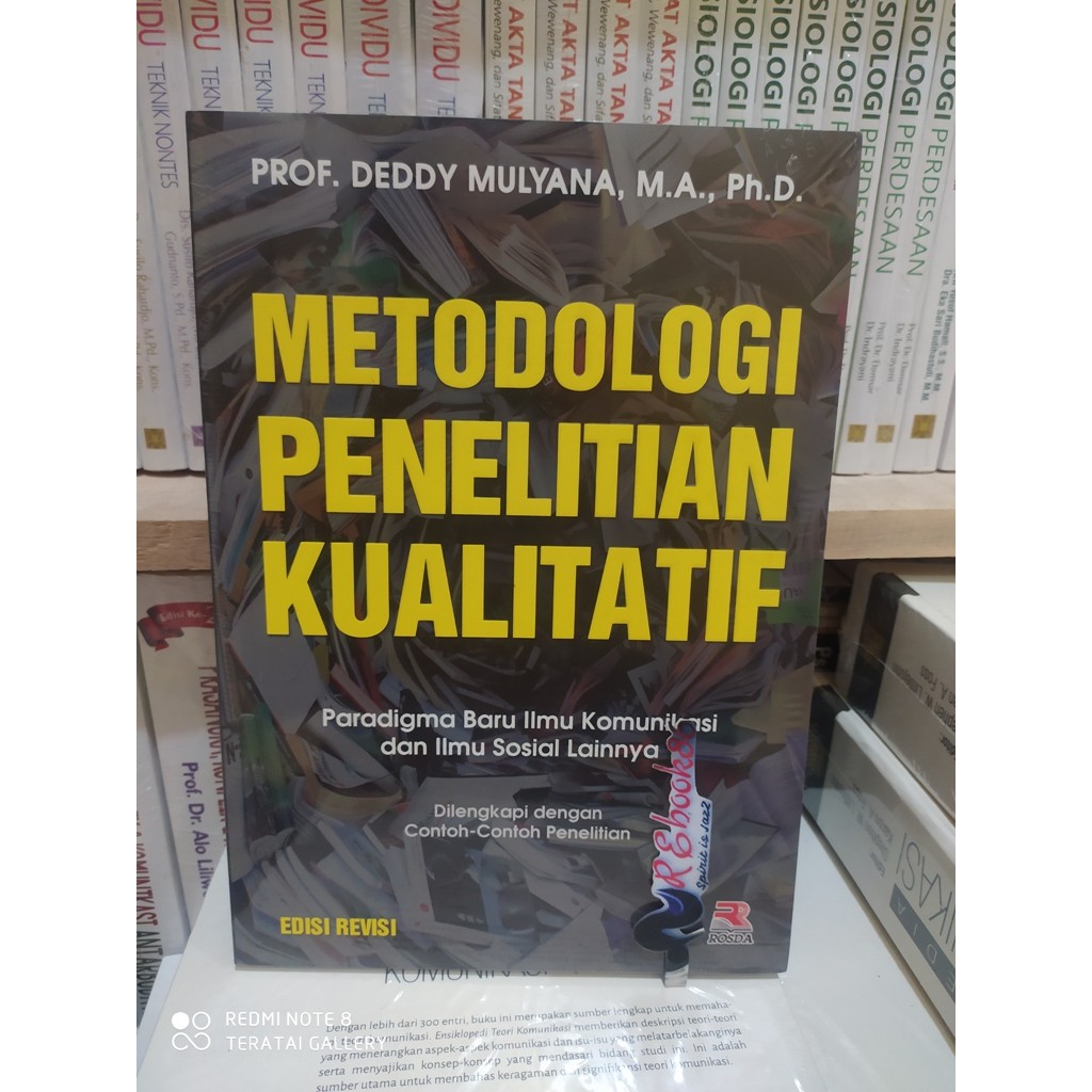 Jual Metodologi Penelitian Kualitatif ( Paradigma Baru Ilmu Komunikasi ...