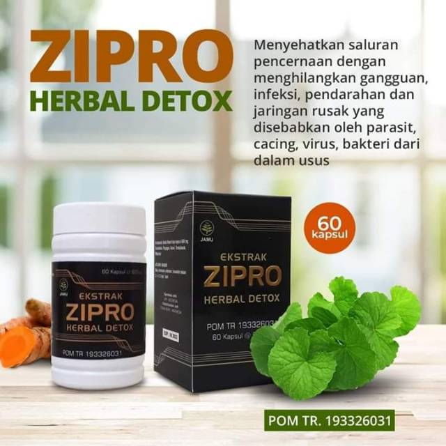 Herbal Detox ZIPRO EKSTRAK SAMBILOTO Plus anti bakteri antivirus antibiotik antiflimasi anti toksik