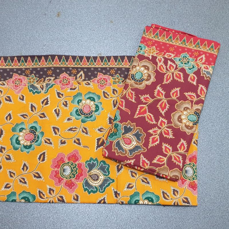 KAIN SEKAR MEKAR JARIK BATIK PEKALONGAN MOTIF BUNGA HALUS / KAIN BATIK PANJANG BY UNGGUL JAYA