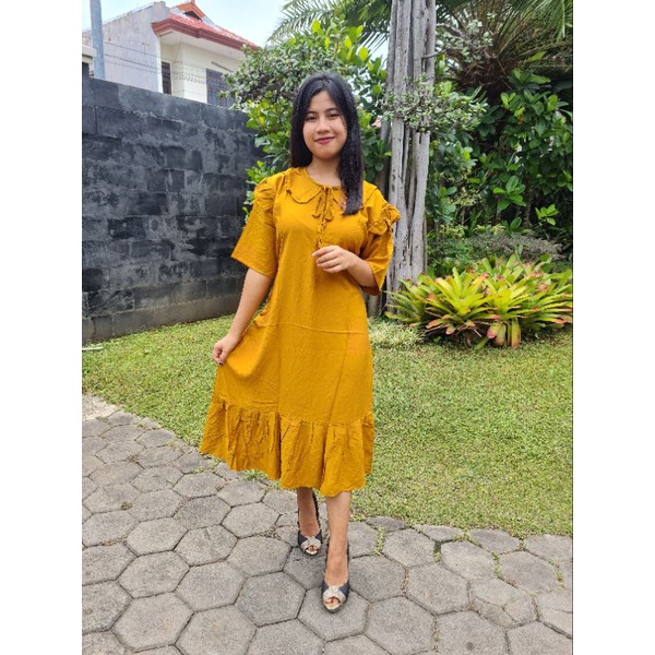 daster korea rayon twill polosan