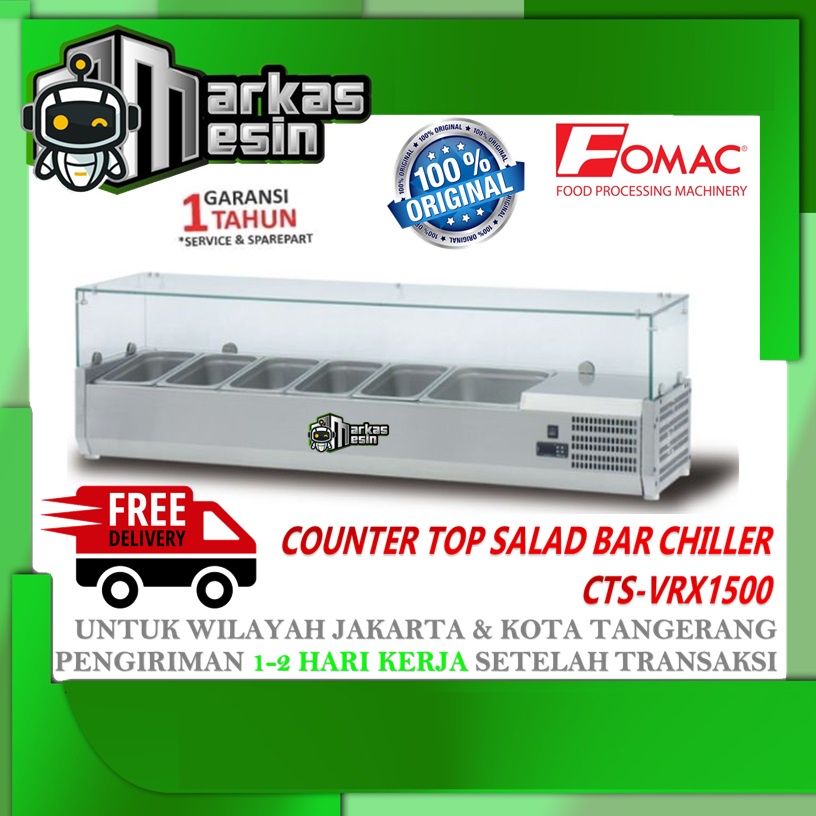 Counter Top Salad Bar Chiller CTS-VRX1500 FOMAC