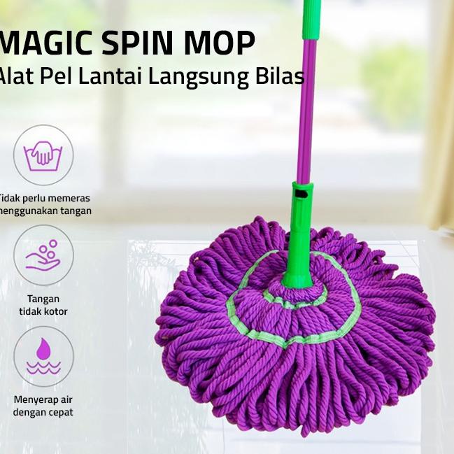 GM Bear Alat Pel Lantai Putar Otomatis 1109 - Magic Twist Mop