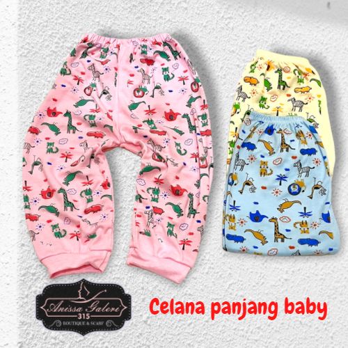 Celana panjang bayi 3pcs motif