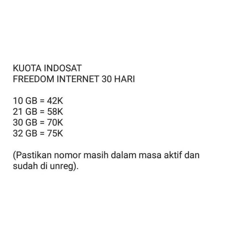 KUOTA INDOSAT