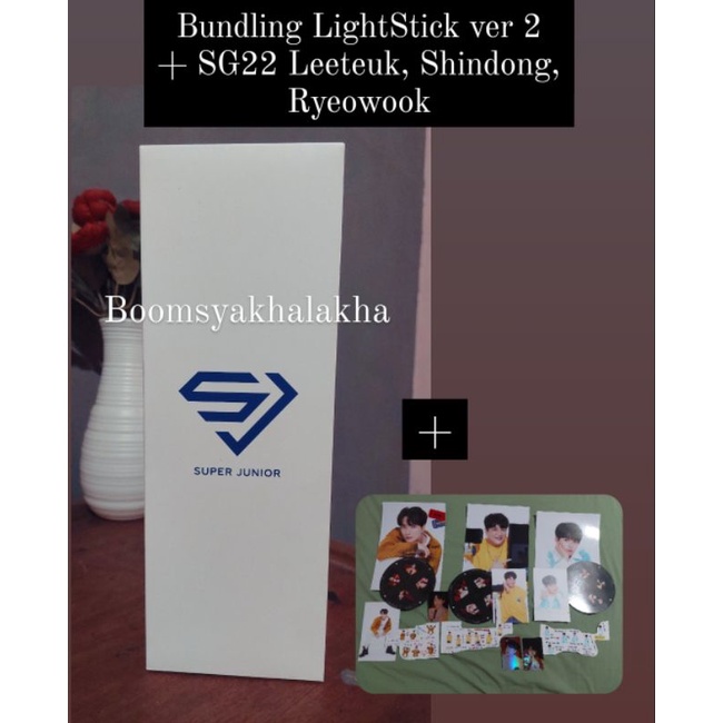 [READY] OFFICIAL Light Stick Super Junior Versi 2 Bundling Season Greetings 2022 Bene POB Aladin SuJ