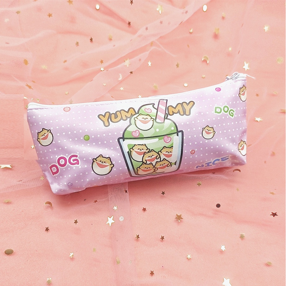 COD KOTAK PENSIL MOTIF LUCU UNIK / TEMPAT PENSIL / KOTAK PULPEN / TEMPAT ALAT TULIS PGS-UNGU