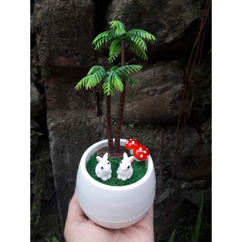 Miniatur pohon kelapa / miniatur tanaman /miniatur pohon