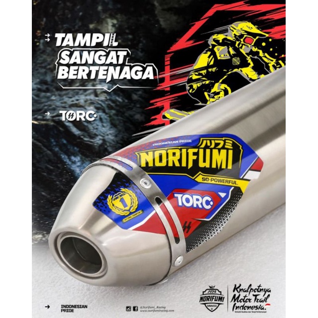 Knalpot Norifumi TORC KLX / DTracker 150